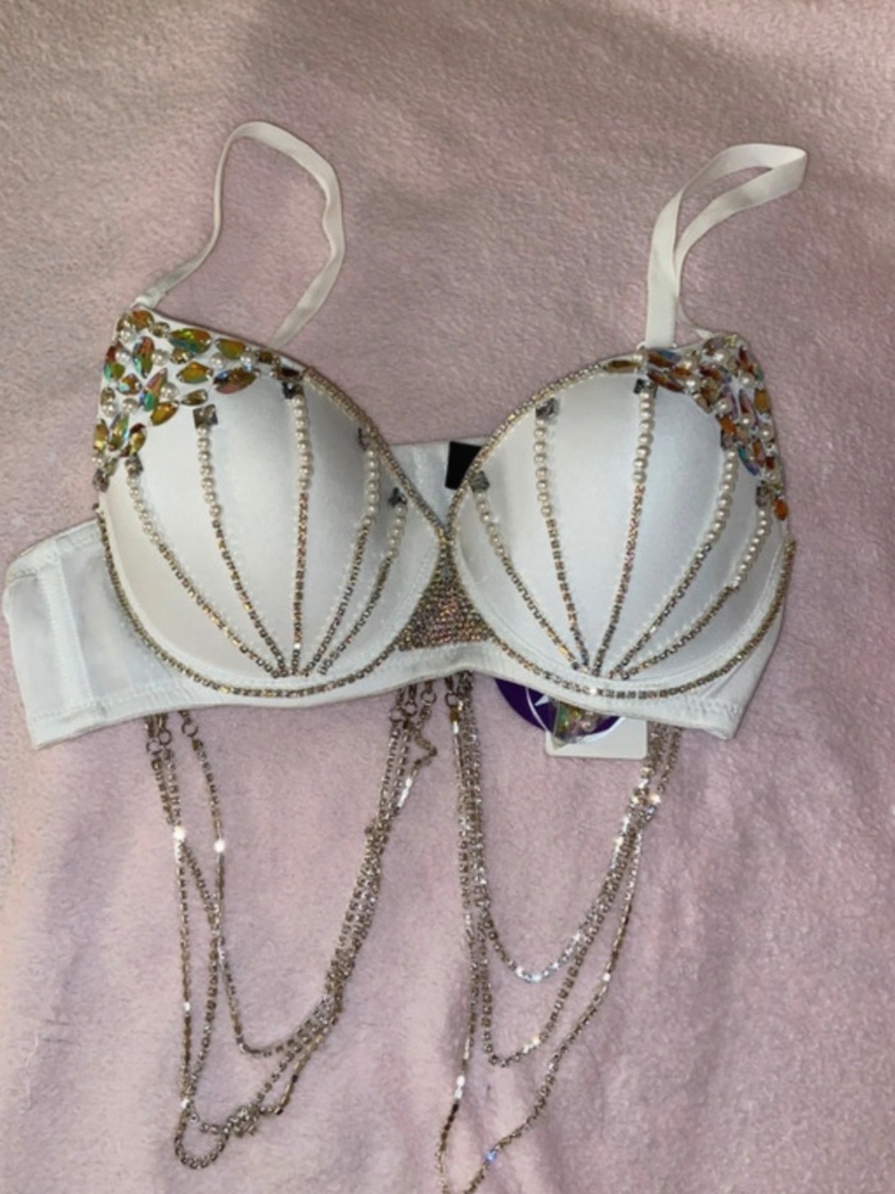 New bedazzled windsor bra y2k